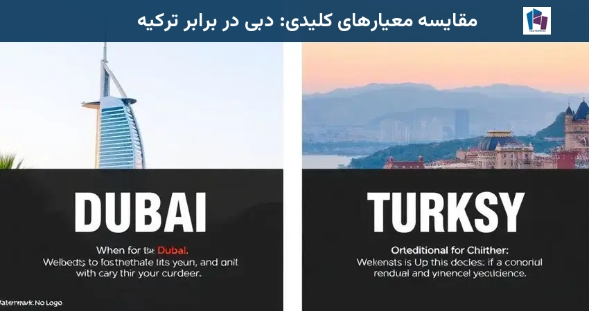 مقایسه معیارهای کلیدی: دبی در برابر ترکیه