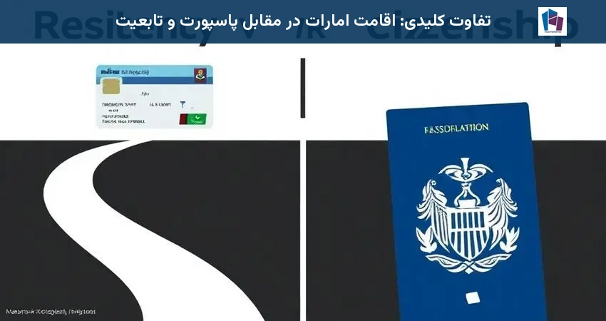 تفاوت کلیدی: اقامت امارات در مقابل پاسپورت و تابعیت