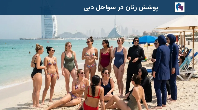پوشش زنان در سواحل دبی