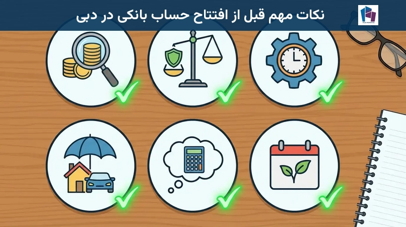 نکات مهم قبل از افتتاح حساب بانکی در دبی
