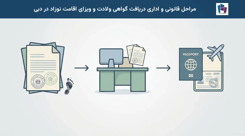 مراحل قانونی و اداری دریافت گواهی ولادت و ویزای اقامت نوزاد در دبی