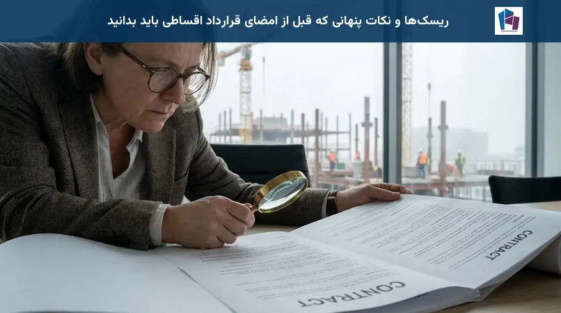 ریسکها و نکات پنهانی که قبل از امضای قرارداد اقساطی باید بدانید